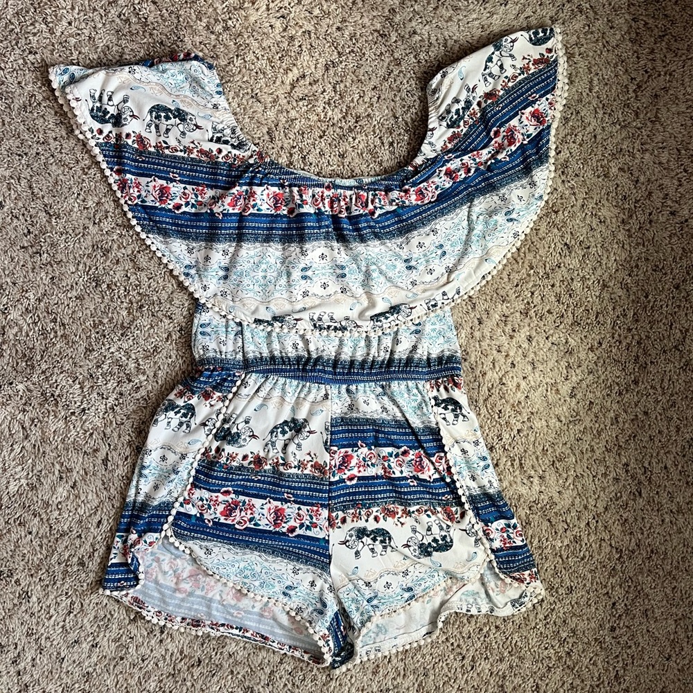 Off the shoulder romper size medium